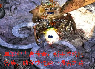 单职业大唐传奇:新手攻略问答集,助你快速踏上强者之路 单职业大唐传奇:新手攻略问答集,助你快速踏上强者之路
