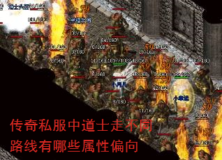 传奇私服中道士走不同路线有哪些属性偏向 传奇私服中道士走不同路线有哪些属性偏向