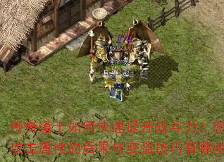 传奇道士如何快速提升战斗力?忽略攻击属性的后果与变强技巧有哪些? 传奇道士如何快速提升战斗力?忽略攻击属性的后果与变强技巧有哪些?