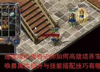 迷失版本传奇法师如何高效培养宝宝?召唤兽属性提升与技能搭配技巧有哪些? 迷失版本传奇法师如何高效培养宝宝?召唤兽属性提升与技能搭配技巧有哪些?