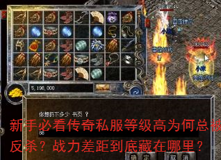 新手必看传奇私服等级高为何总被反杀?战力差距到底藏在哪里? 新手必看传奇私服等级高为何总被反杀?战力差距到底藏在哪里?