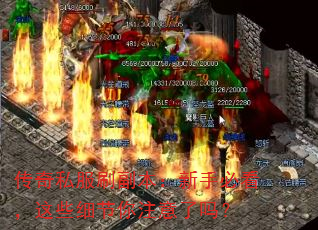 传奇私服刷副本:新手必看,这些细节你注意了吗? 传奇私服刷副本:新手必看,这些细节你注意了吗?