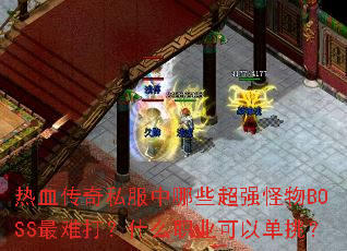 热血传奇私服中哪些超强怪物BOSS最难打?什么职业可以单挑? 热血传奇私服中哪些超强怪物BOSS最难打?什么职业可以单挑?