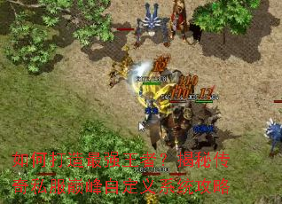 如何打造最强王者?揭秘传奇私服巅峰自定义系统攻略 如何打造最强王者?揭秘传奇私服巅峰自定义系统攻略